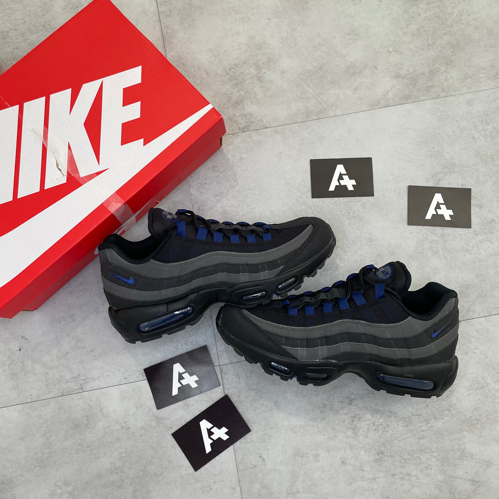 Nike air max 95 ultra se black hot sale and blue