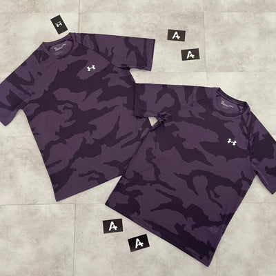 UA CAMO T-SHIRT - PURPLE TUX