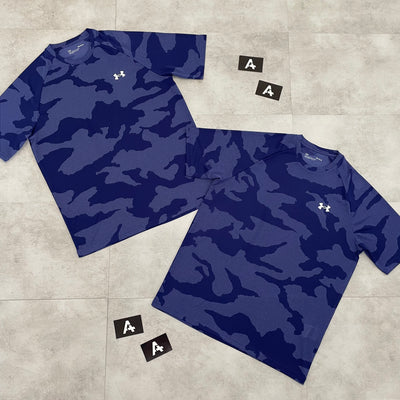 UA CAMO T-SHIRT - SONAR BLUE