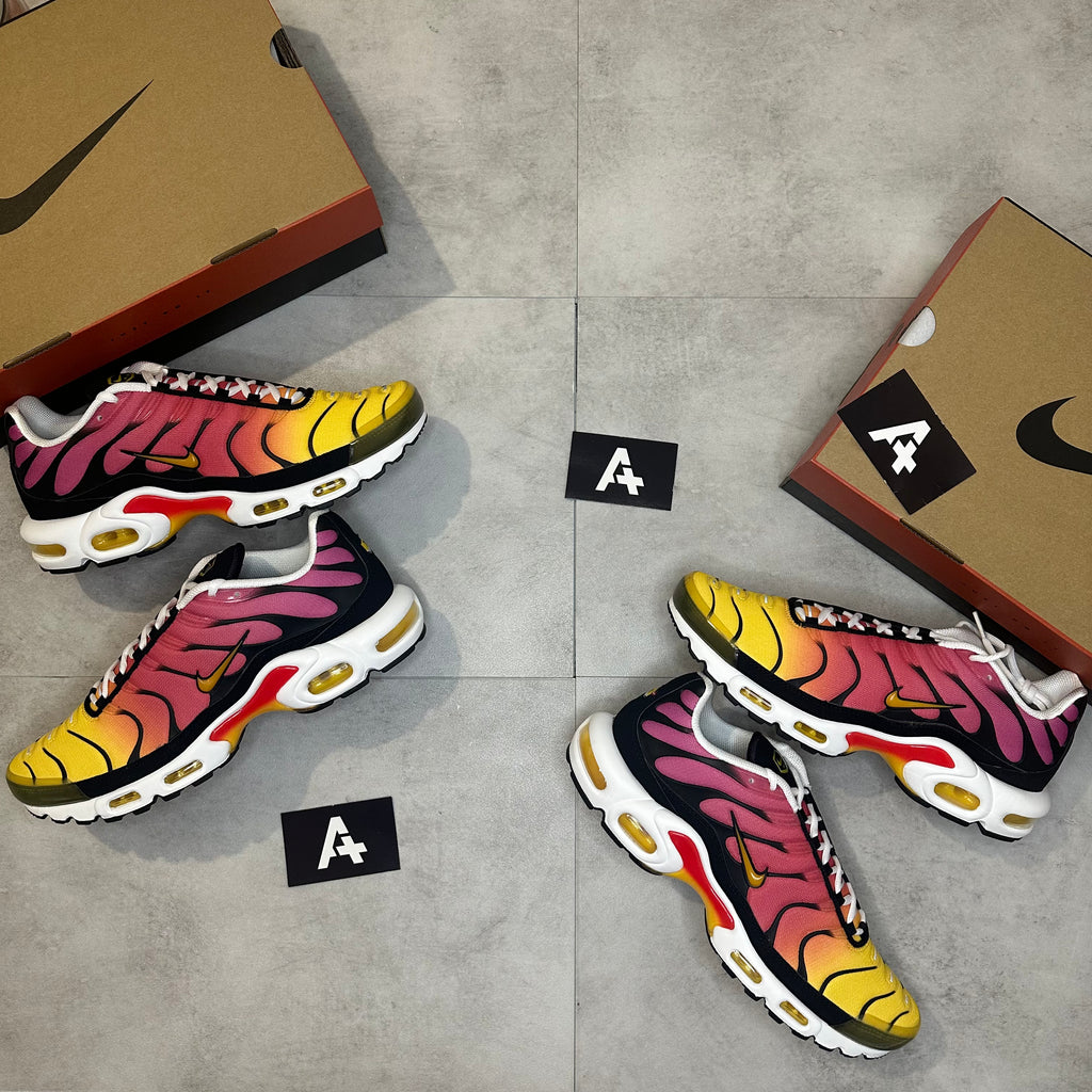 Air max plus red and clearance yellow